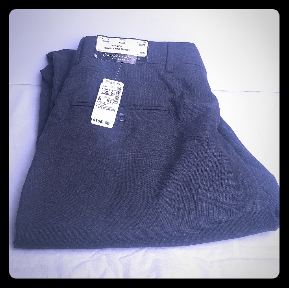 100% wool traveler wool trouser